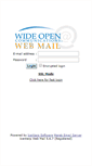 Mobile Screenshot of mail.wideopen.net